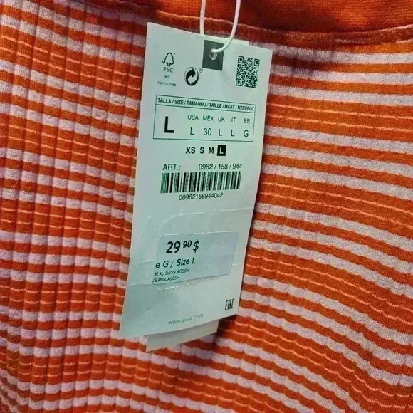 COPY -  Nwt Zara striped halter body suit - Picture 4 of 4